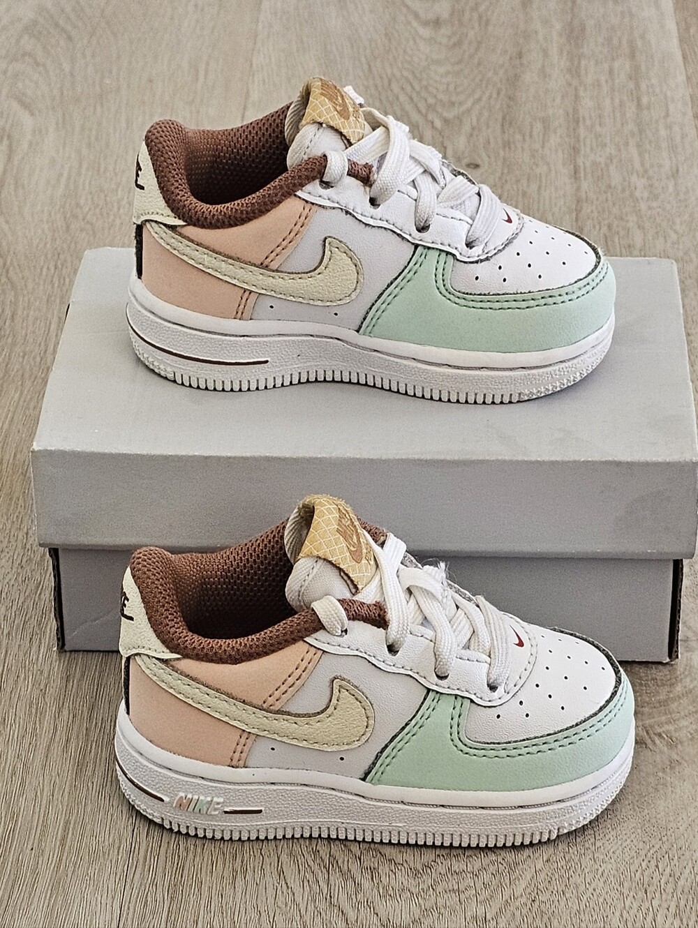 Nike Air Force 1 Low SE Toddler Shoes Multi Color Pastel Size 5C